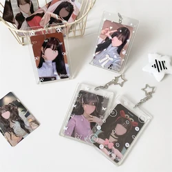 Acrylic KPop Idol Photocard Holder Transparent Card Holder Photo Protector for 3inch Photo Card Girl Meal Card Case