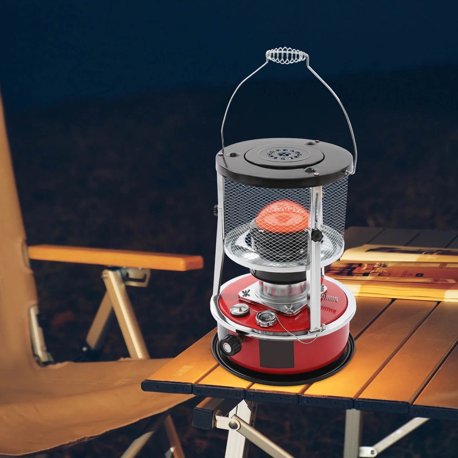 

Portable Kerosene Stove Heater with 1.37 Capacity Heating Stove Burner Outdoor Kerosene Space Heater for Camping Fishing Hunting