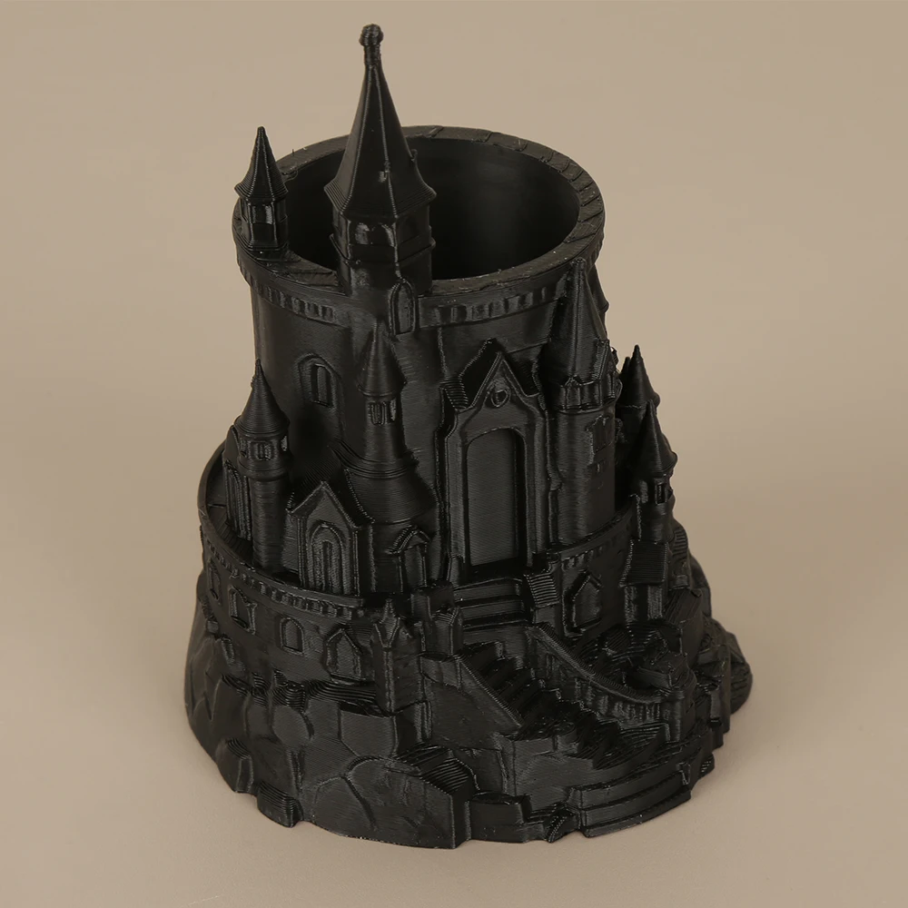 Cross-Border Creative Magic Castle Shaped Pen Holder For Desktop Stationery & Makeup Brush Storage & Decor Scenario view 4