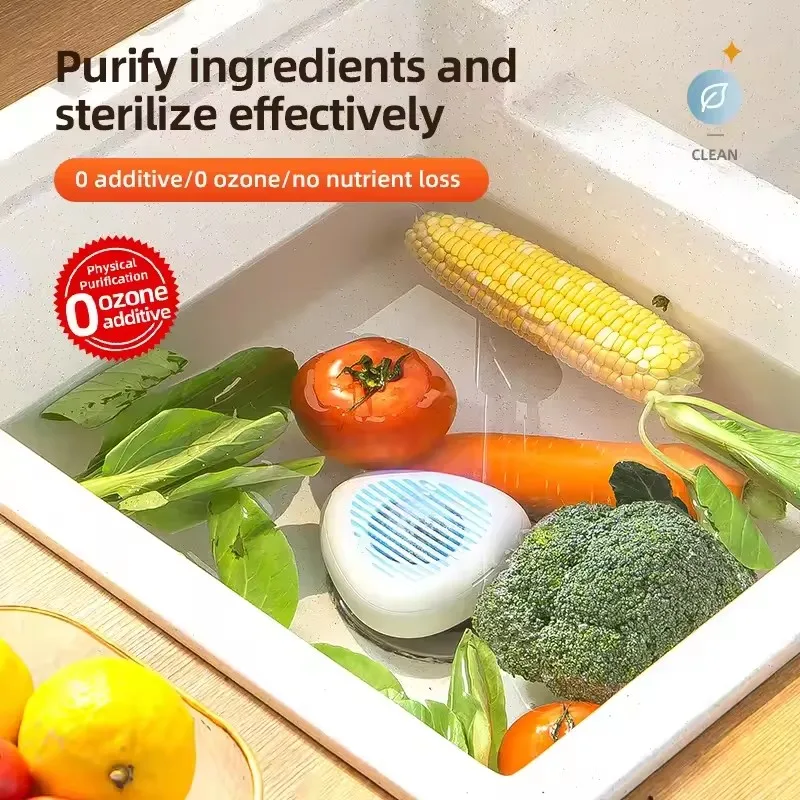 Fruit Cleaner Food Purifier Vegetable Washing Machine Device Fruit Purifier for with OH-ion Purification Technology for Cleaning