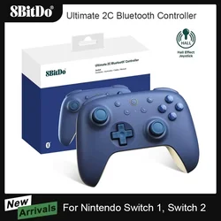 8Bitdo Ultimate 2C Bluetooth Controller for Switch 2, with Remappable L4/R4 Bumpers Gamepad for Nintendo Switch Game Console