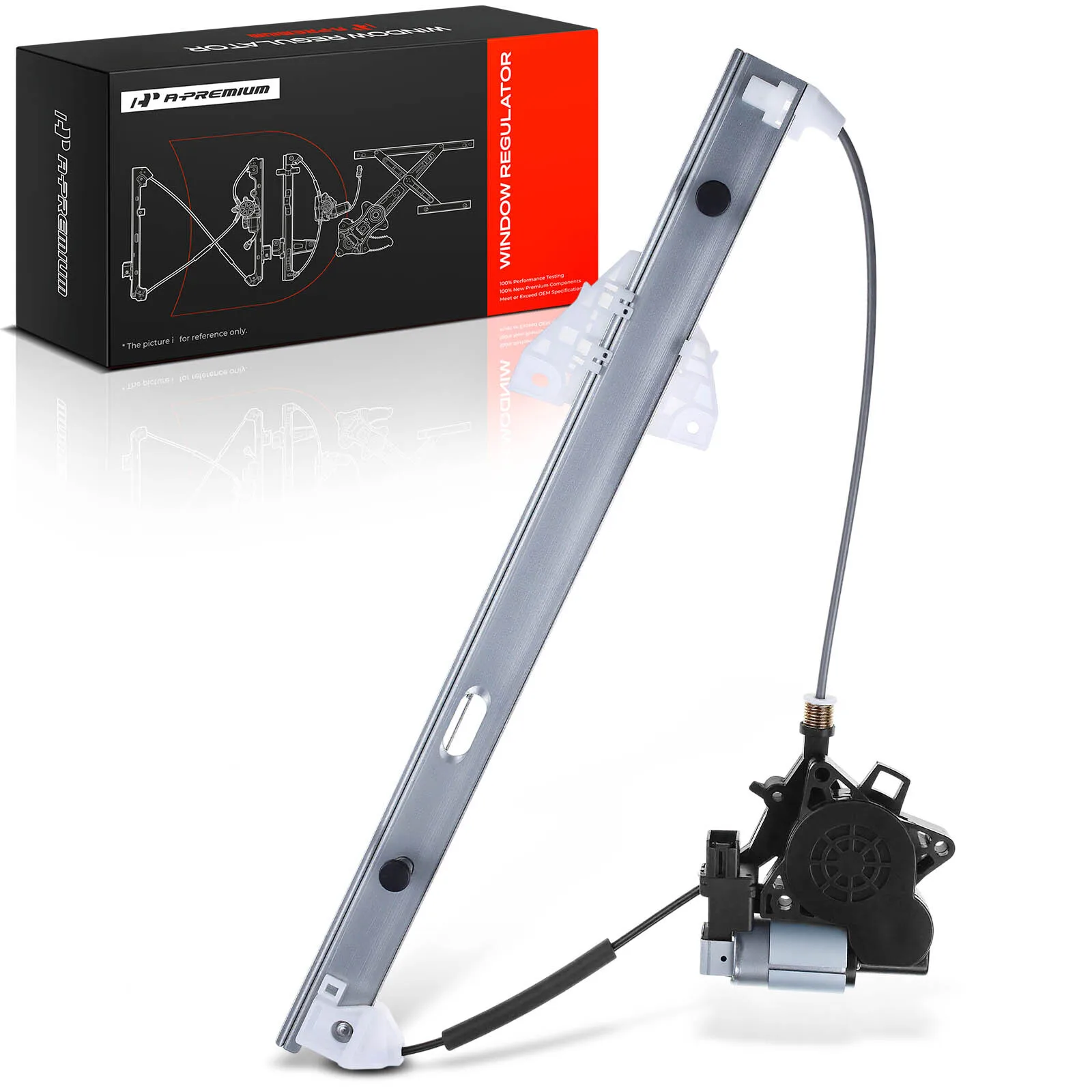 A-Premium Front Passenger Side Power Window Regulator with 6 Pins Motor for Mazda CX-9 2007-2015