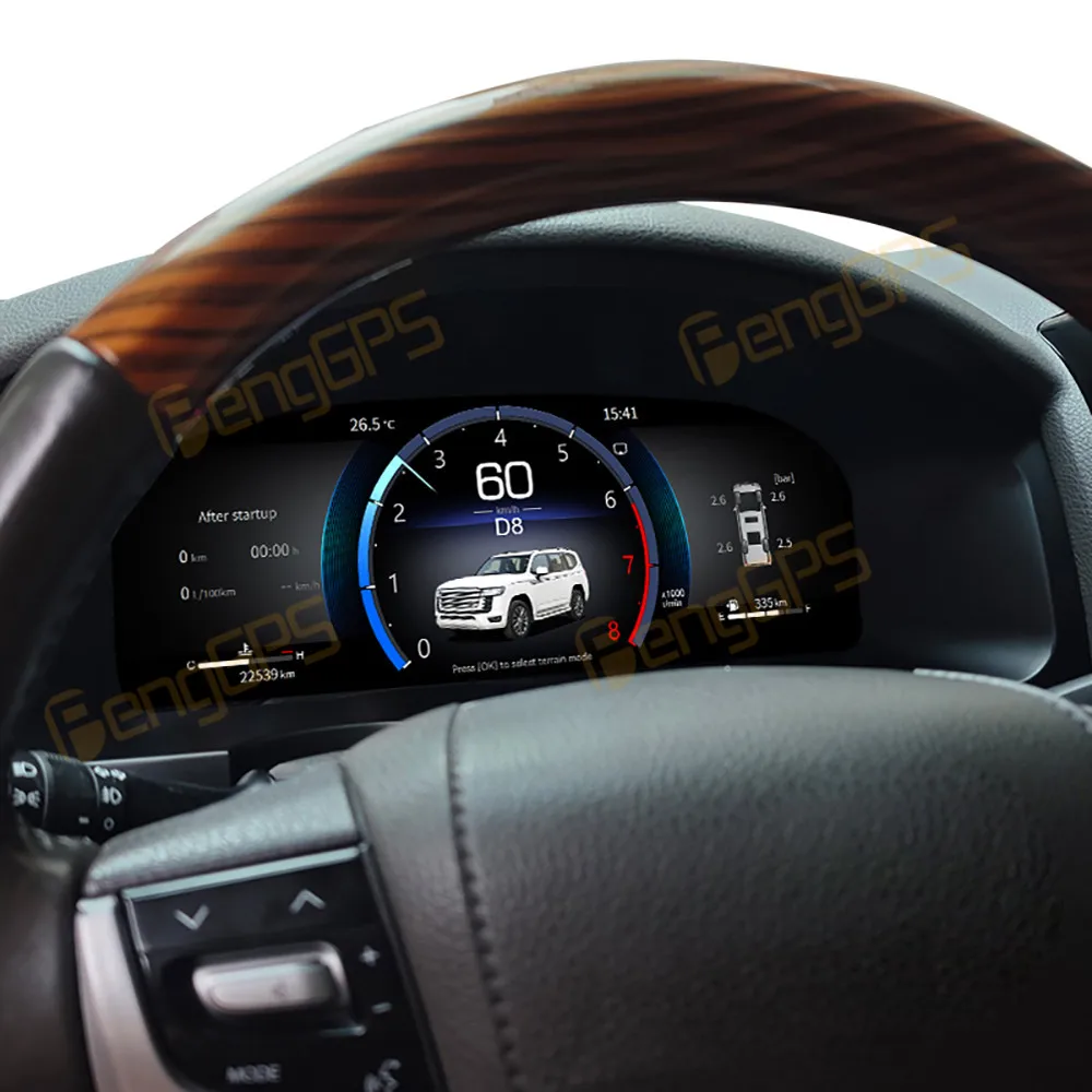 Цифровая приборная панель LCD для Toyota Land Cruiser LC200 2007-2020, многофункциональный спидометр.