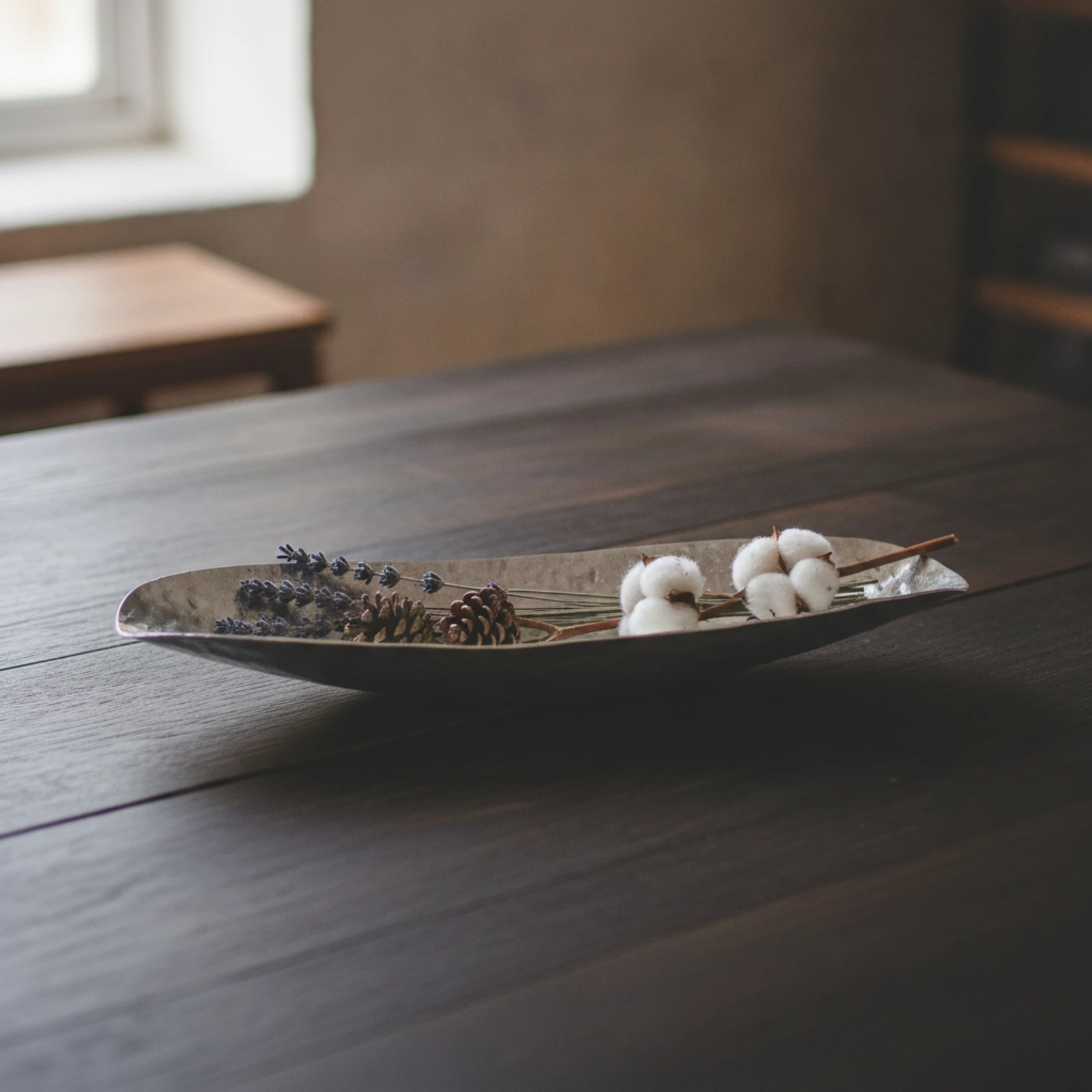 Oval Display Tray Silver Oval Serving Tray Multi-Use Low-Profile for Decorators, Coffee Table