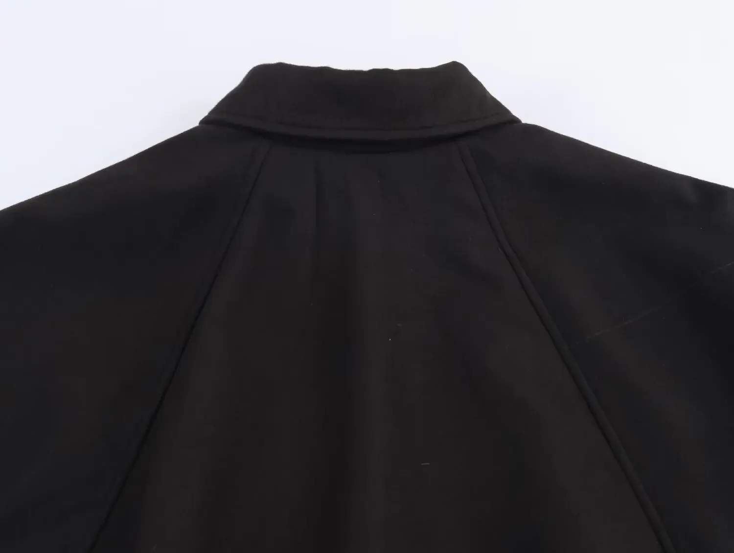 سترة نسائية فضفاضة مقصوصة بسحاب أمامي وأكمام طويلة وطية صدر السترة بلون سادة معطف ركاب غير رسمي متعدد الاستخدامات أوائل الشتاء معطف جديد #6