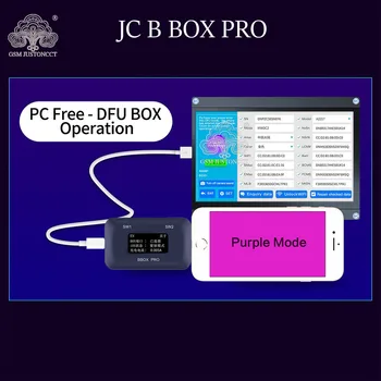 JC B-BOX Pro DFU One Key Purple For IOS A7-A11 For iPhone &amp; iPad Unlock WIFI Change NAND Syscfg Data Same As Window DCSD Cable