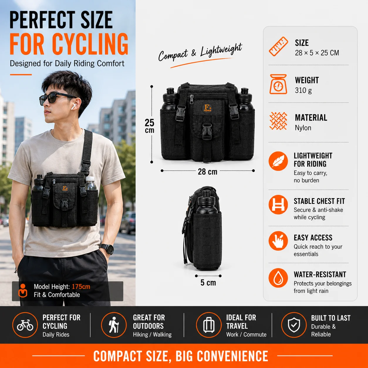 Thumbnail 2 - #2 Trending Mens Chest Sling Bags Right Now