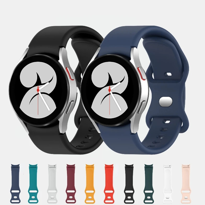 

Silicone strap For Samsung Galaxy watch 4/5/5 Pro 40-44mm Arc Interface Smart Watch Wristband For Galaxy watch 4 Classic 42-46mm