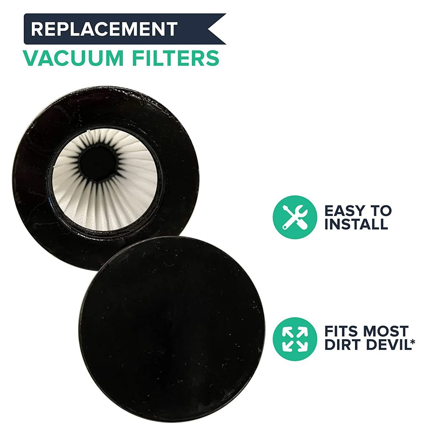 더트 데빌 전용 교체 진공 필터, 모델 SD20005RED, SD30025B, BD22025-2, AD40117, F117