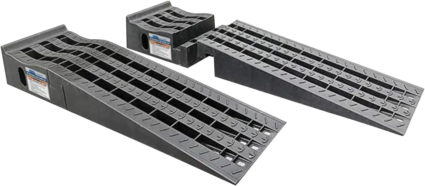 Detachable Removable Poly Black Car Ramp Set with 3.6 Tons Load Rating