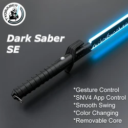 TXQSABER Lightsaber Neo Pixel Proffie Smooth Swing Metal Handle LED Strip Alien Blade Color Change Toys Laser Sword Darksaber