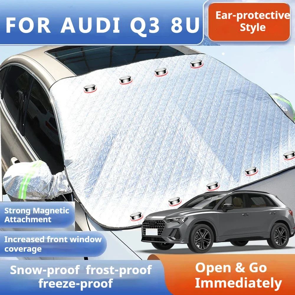 

Thickened Car Now Sunshade Windshield Cover With 5/9 Magnets UV Protection Anti Snow Sunlight For Front Windsh For AUDI Q3 8U
