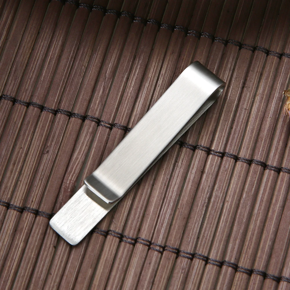 

1pc Change Wallet Portable Stainless Steel Cash Clamp Holder Practical Minimalist Wallet Solid Color for Cash Card Collar