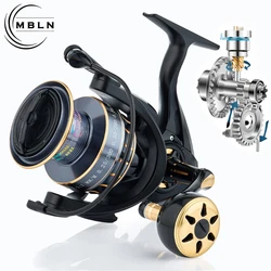 MBLN Brand,Durable Spinning Reel,Alloy Gear&Alloy Spool&Alloy Handle,Alloy CNC Arm,5+1 Steel Ball Bearing,Saltwater Fishing Reel