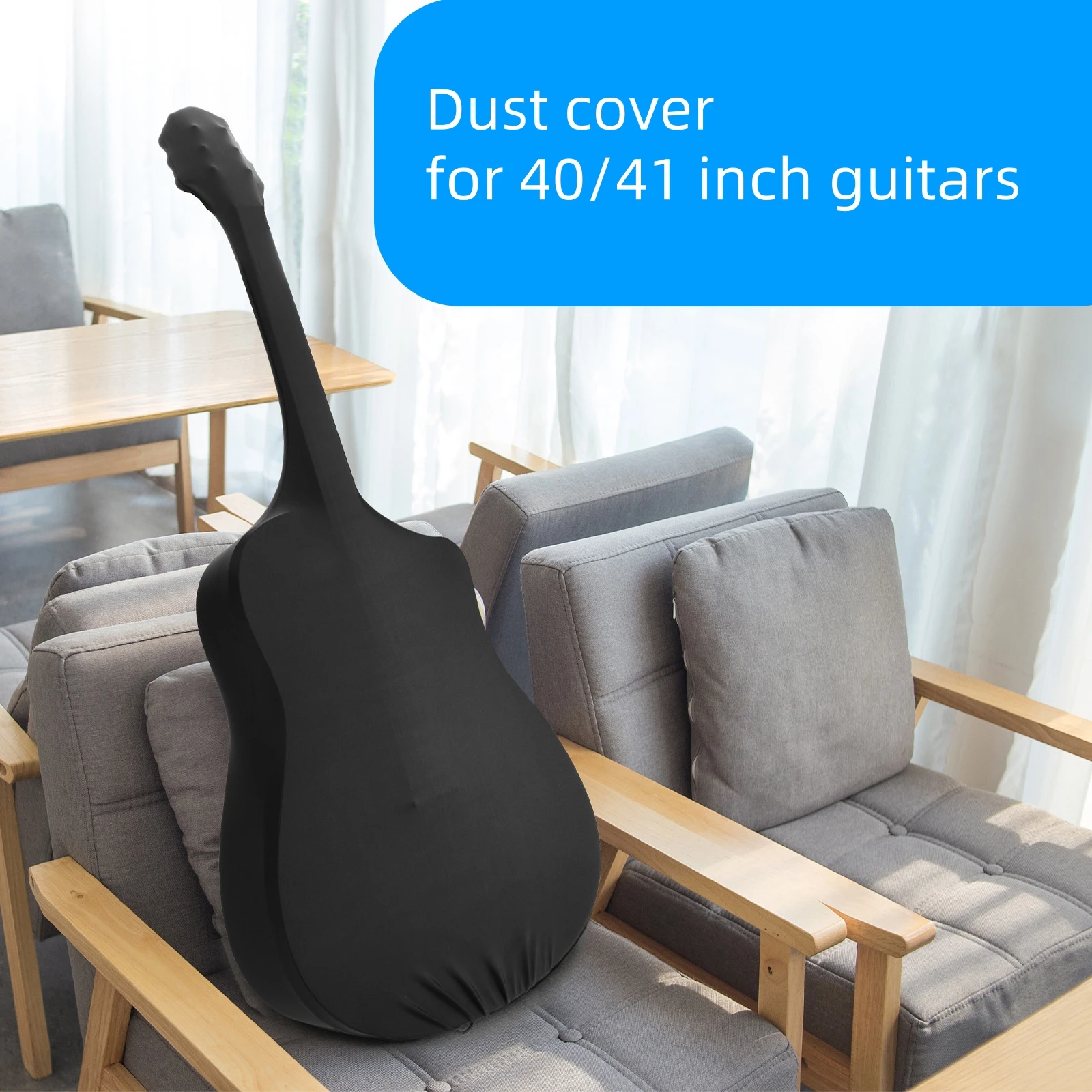 

40-41 Inch Electric Guitar Elastic Dust Protection Cover Folk Guitar Universal Nylon Elastic Fabric Protection