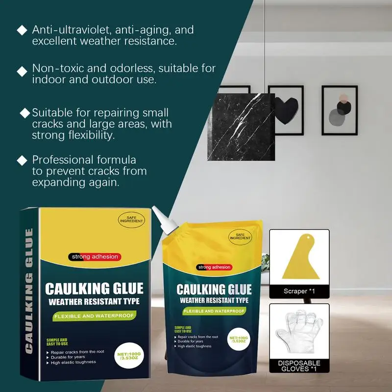 Crack Filling Agent Concrete Repair Sealant Cement Joint Filling Glue Roof Waterproof Leak Repair Glue Hardware Sealers