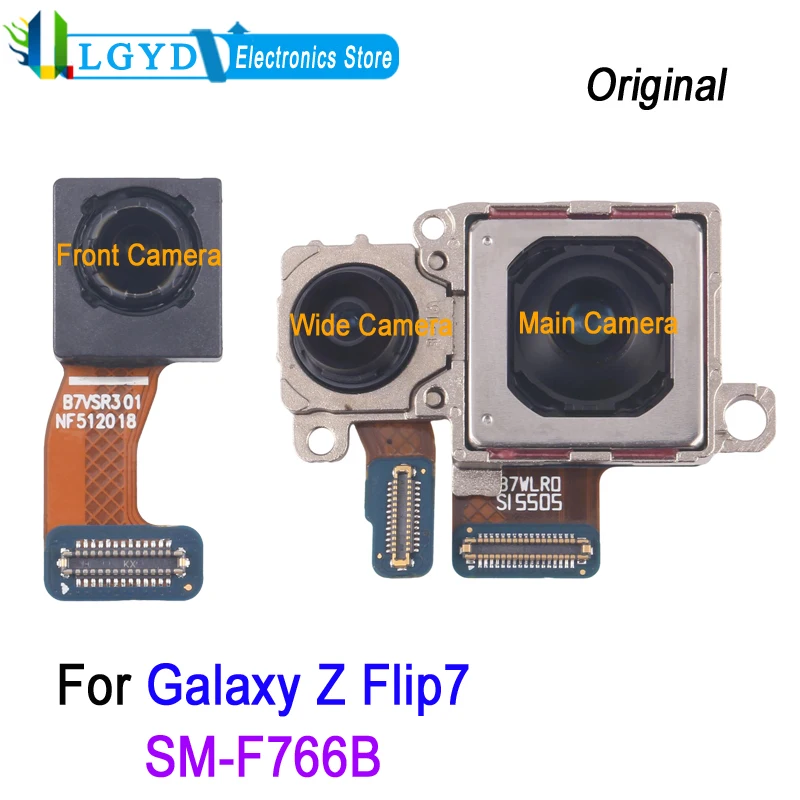 

Передняя камера/задняя камера для Samsung Galaxy Z Flip7 SM-F766B, передняя камера/широкая камера/замена основной задней камеры