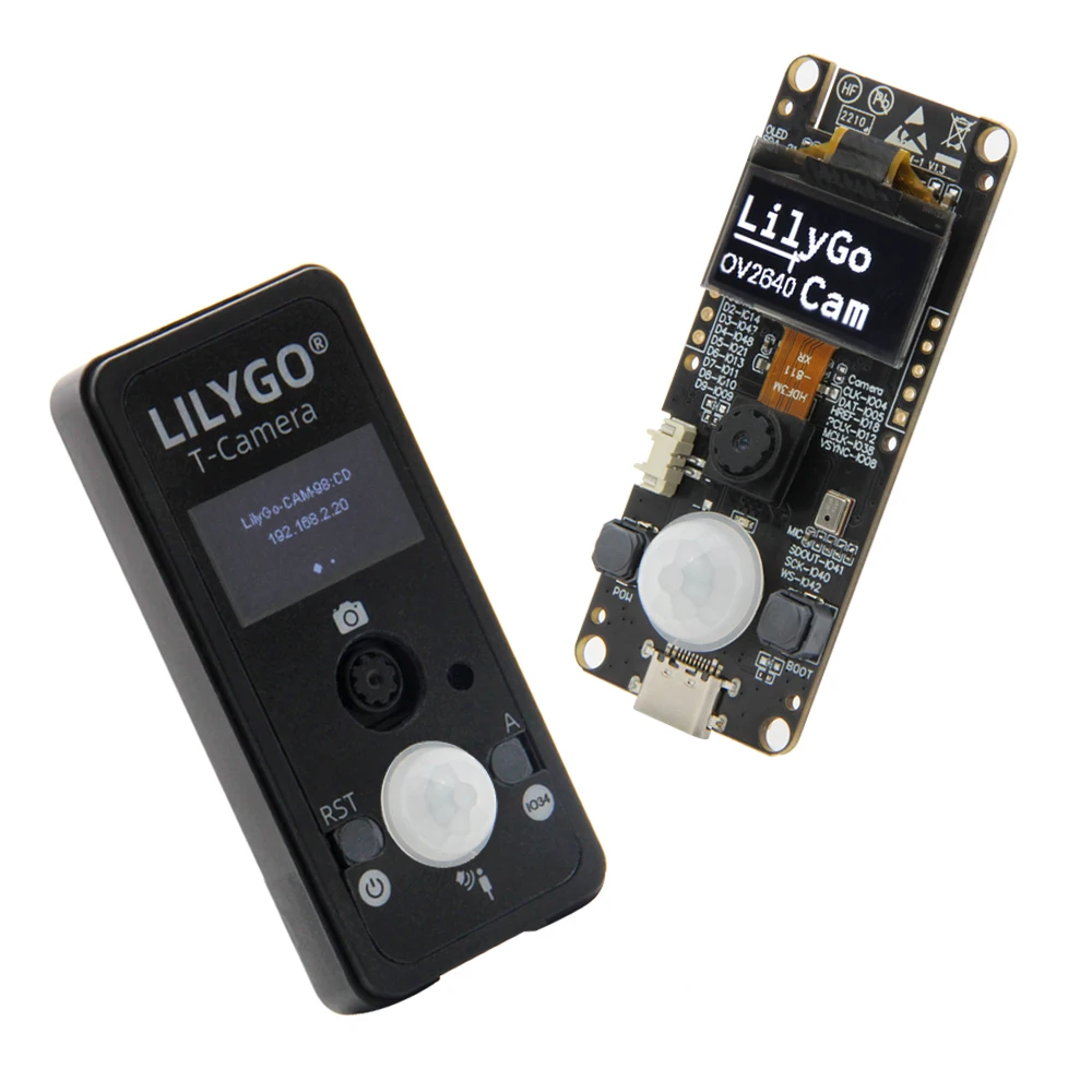 

LILYGO T-Camera S3 ESP32-S3 2MP HD Camera Module with 16MB FLASH ESP32-S3FN16R8 0.96\" SSD1306 OLED Development Board Kit