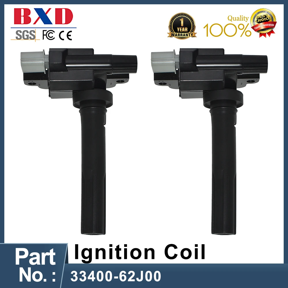 

1/2PCS 33400-62J00 Ignition Coil For Suzuki 2009-2012 Swift 2006-2011 Grand Vitara Ignis Liana SX4 Wagon 3340062J00 33400 62J00