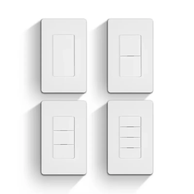 スマートライフus規格1-2-3-4連インテリジェントwifiおよびzigbeeスマートウォールスイッチ119および120サイズスマートウォールスイッチusa