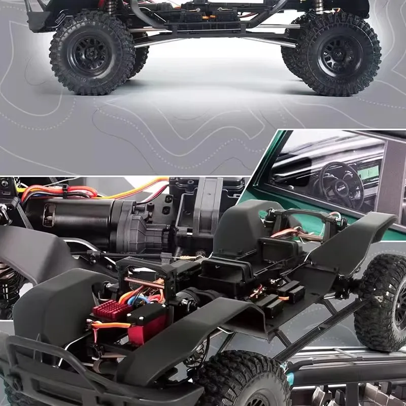 YYK RC Cars YK4083 Simulación 1/8 Liema Vehículo todoterreno eléctrico RC Puente de puerta 4WD Vehículo todoterreno de escalada de alta y baja velocidad