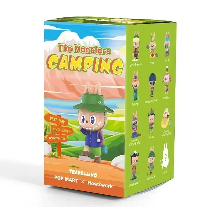 

POP MART Labubu Elf Wilderness Travel Series Camping Confirmed Guess Bag Cartoon Animal Theme Toy for Girls Unique Gift