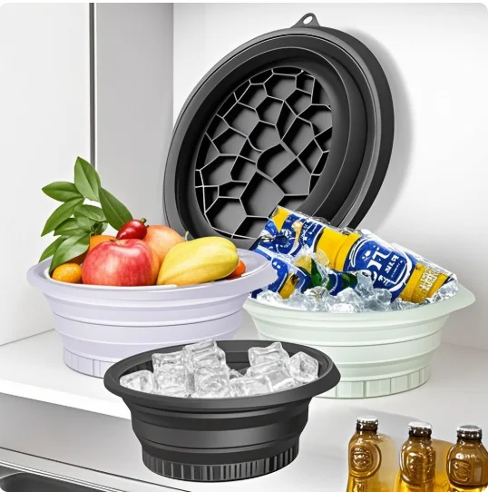 

Ice Bath At Home Large Bowl For Face Ice Bath Foldable Ice Bath Bowl Silicone Bowl For Dipping Face Ice Bath 264mmx100mm
