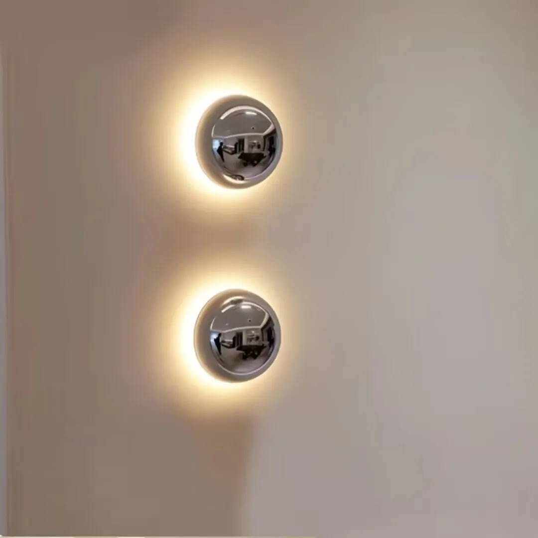 

Modern minimalist metal wall lamp, medieval Bauhaus style wall lamp, background wall decoration lamp, bedside night lamp