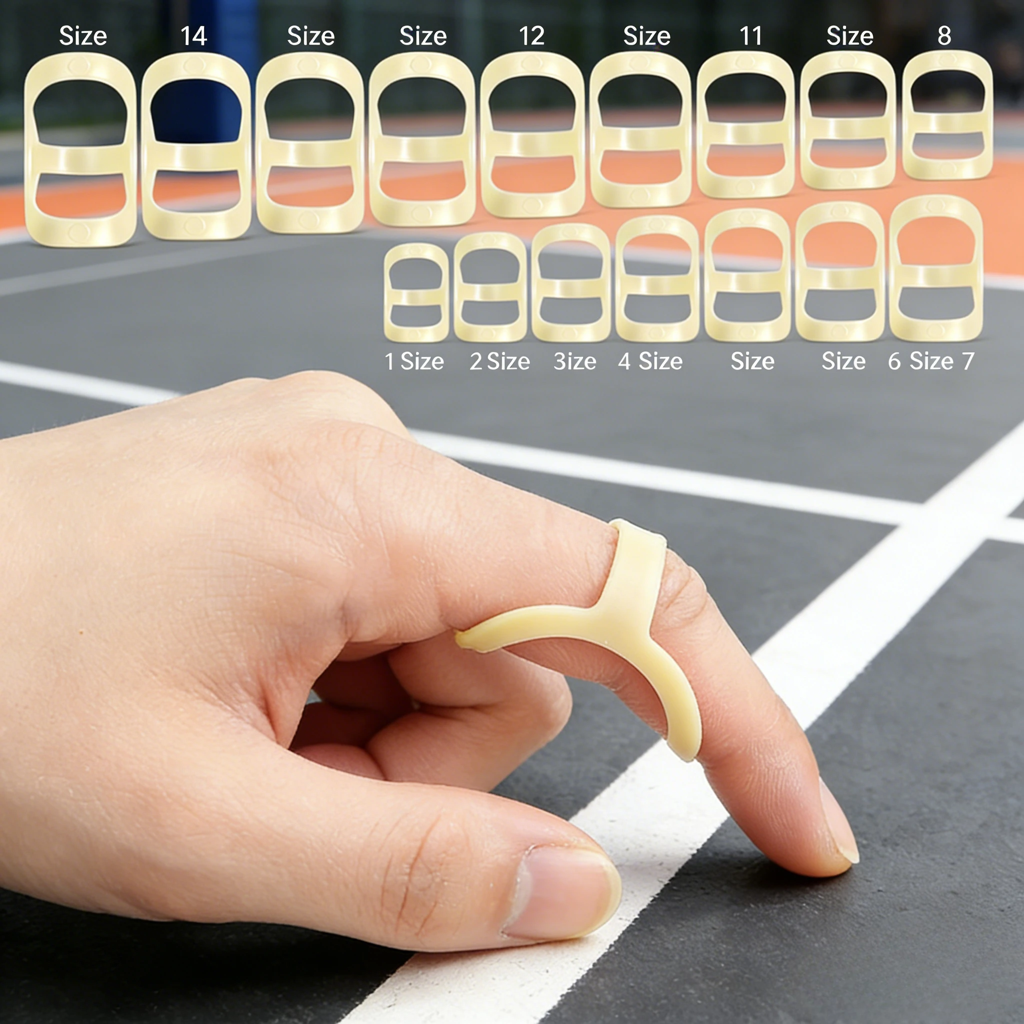 

Шина для пальцев с молотком, стиль кольца, рукав для пальцев, изогнутая коррекция деформации, защита суставов, дышащий фиксатор для стабилизации пальцев