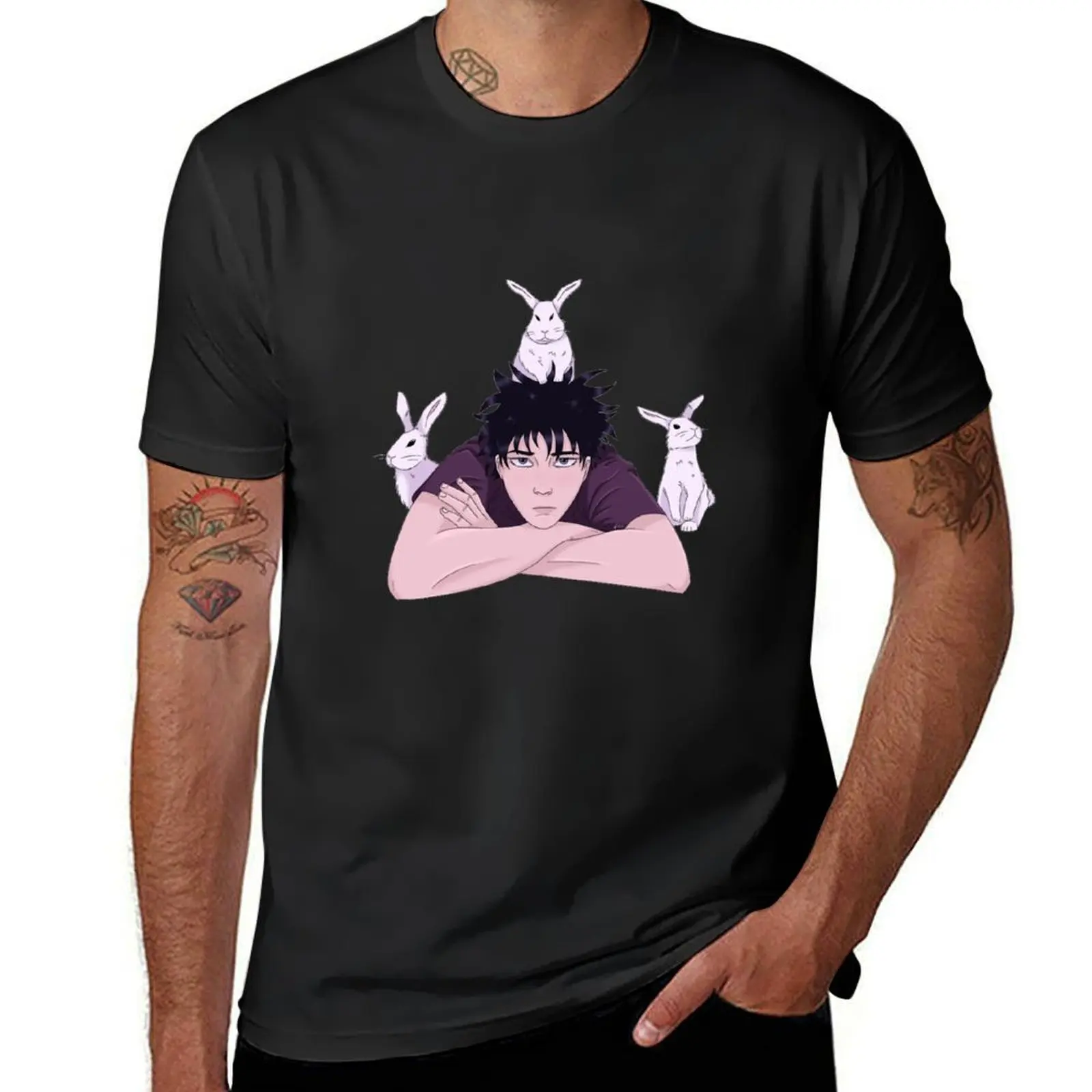 bunny fushi T-Shirt aesthetic clothes Short sleeve tee t shirts for men