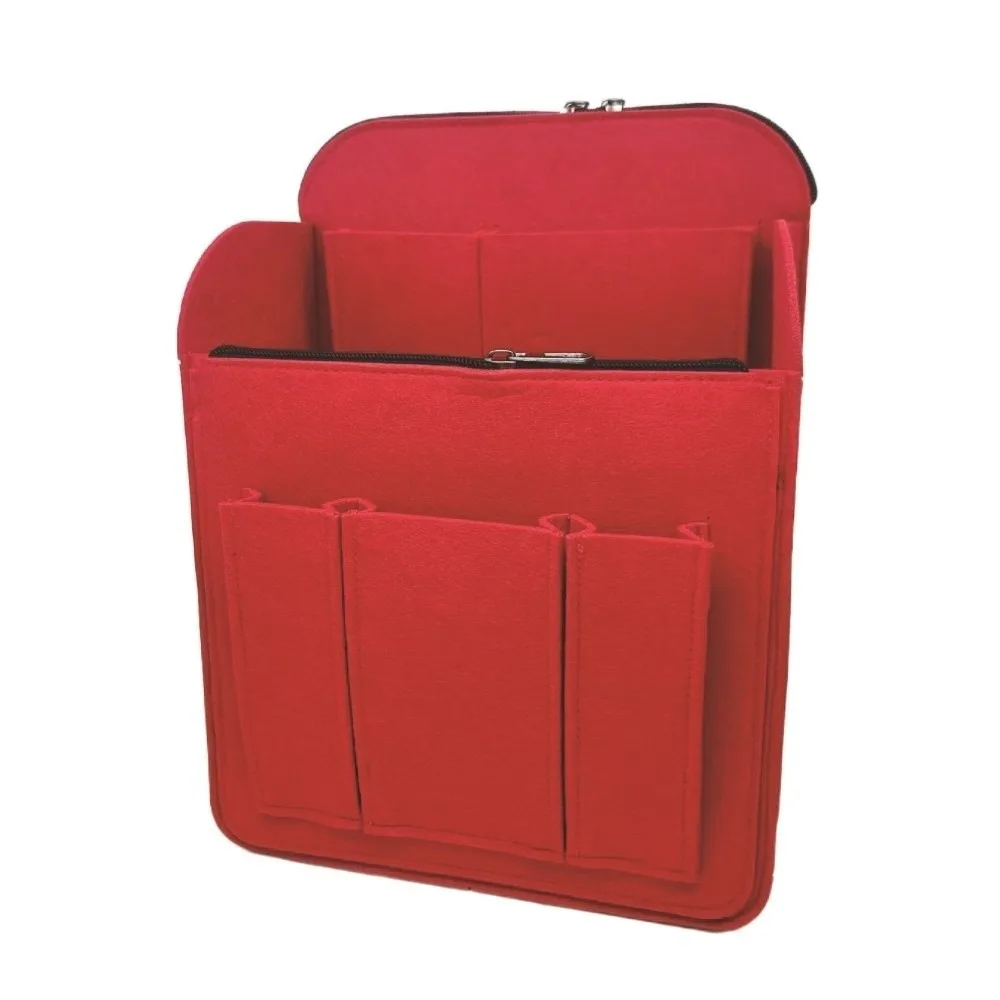 Felt Backpack Organizer Insert Multi-Pocket Large Capacity Rucksack Insert Multifunctional Multi layer Insert Cosmetic Bag