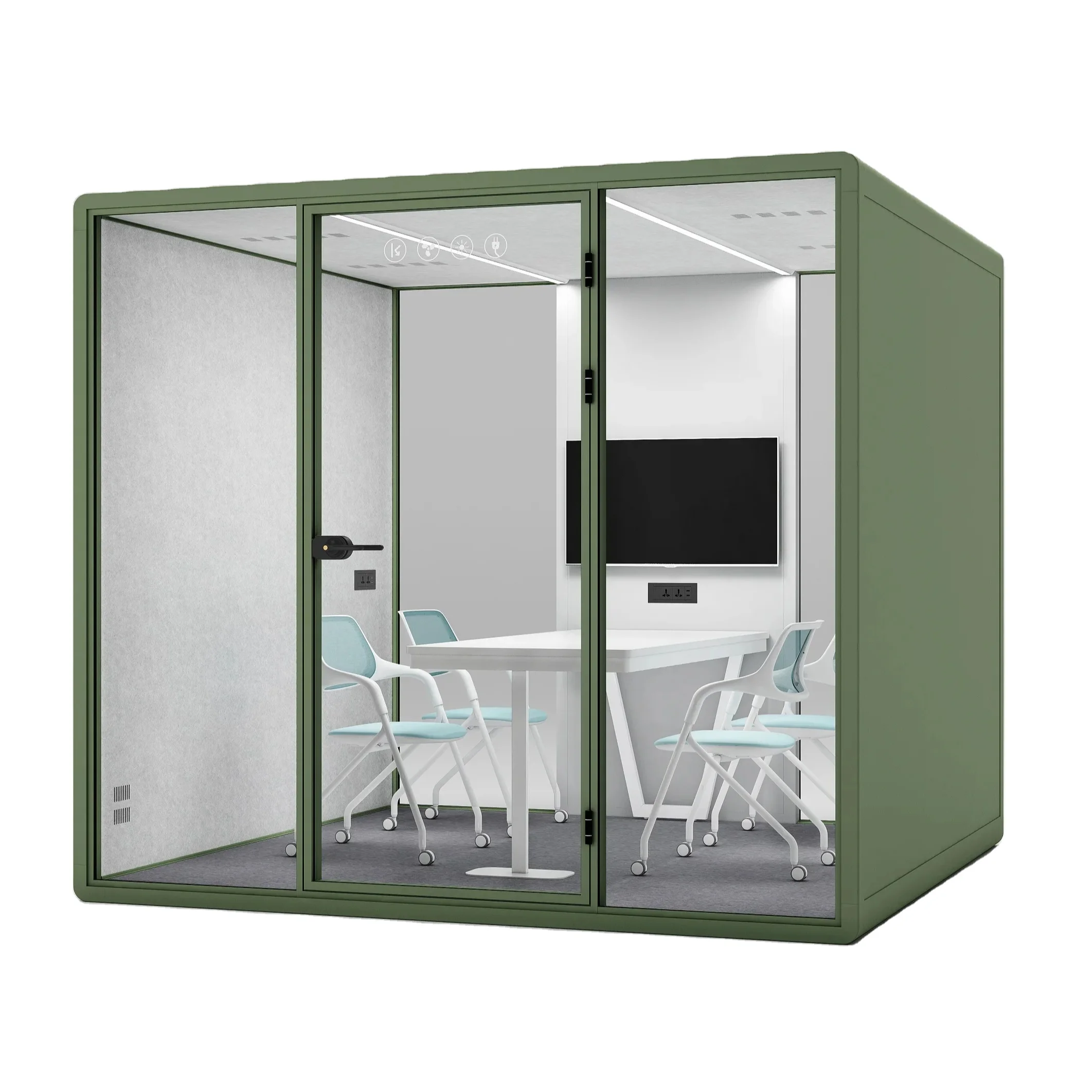 Public Area Soundproof Work Office Booth Seating Price Phone Booth Soundproof Box Privacy Acoustic Pods