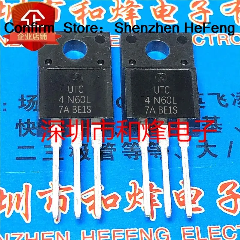 5PCS-10PCS 4N60 UTC4N60L 4N60L 4A 600V TO-220F MOS  New And Original On Stock