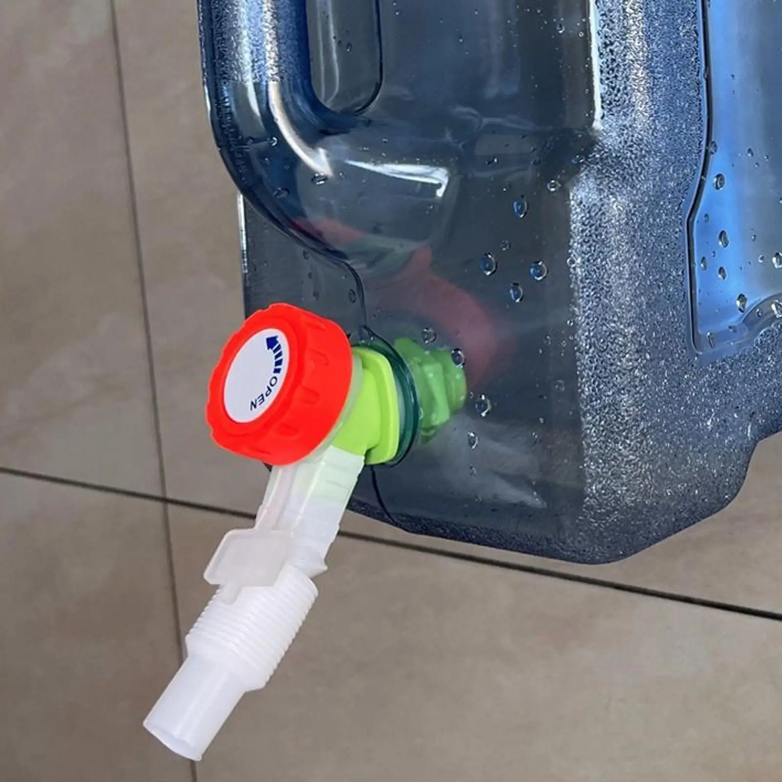 Grifo para cubo de agua, grifo superior para cubo de compost, grifo para barril con conexión de rosca para manguera, piezas de repuesto para grifo de barril de agua