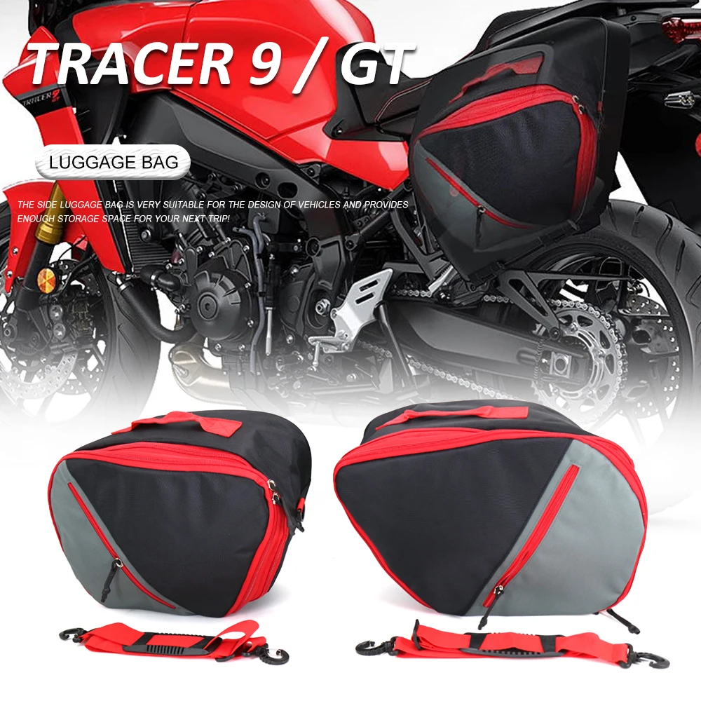 New Red Tracer 9 GT Luggage Bag Case Inner bag For YAMAHA TRACER 9 / 900 GT Side Case Inner Luggage Bag 2020 2021 2022 Tracer9