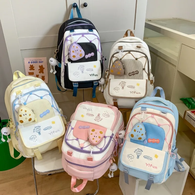 Kids Backpacks for Boy Travel Backpack Large Capacity Cartoon Backpack School Bags Designer Bag Cute Backpack Class Bag for Girl