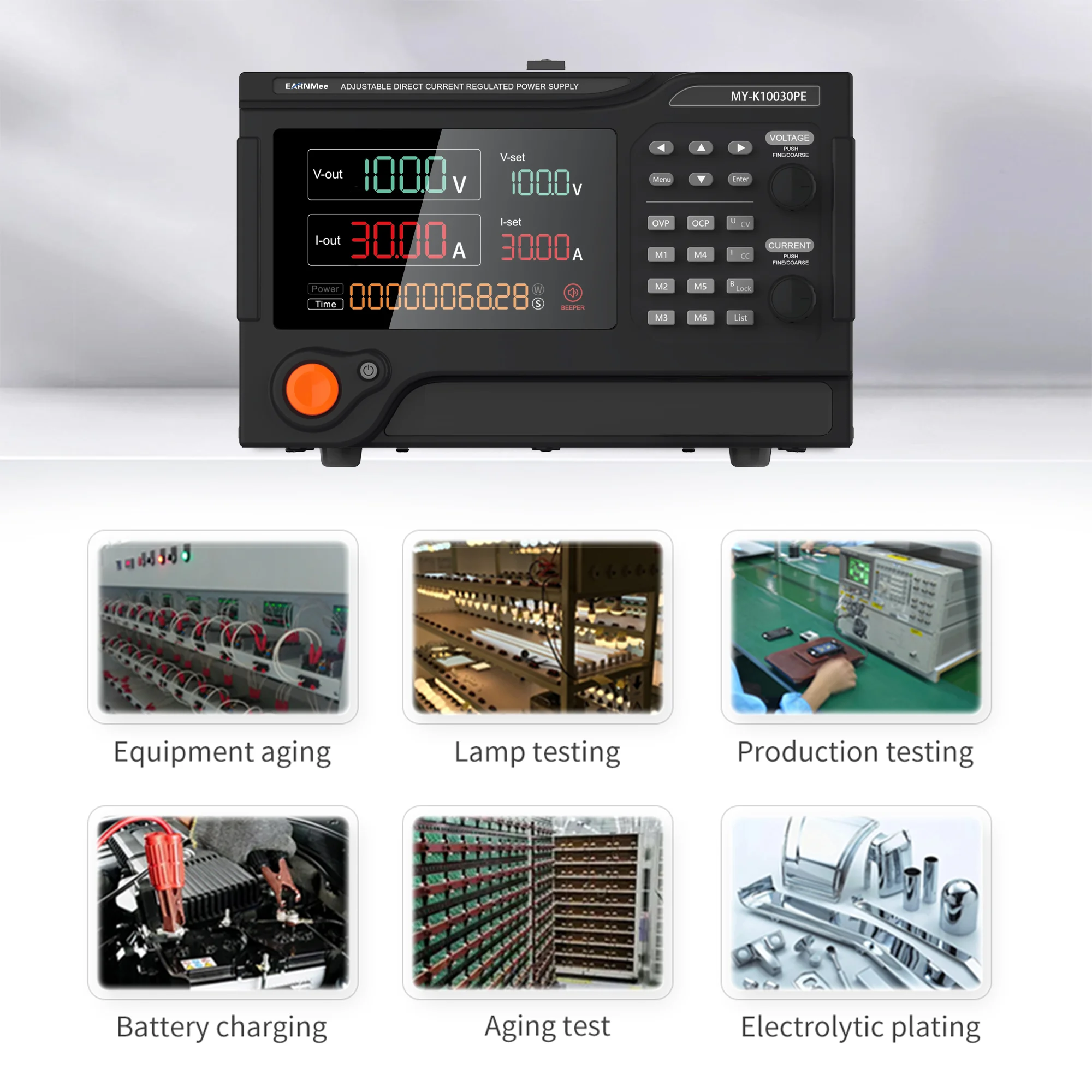 Labor 100V 30A Schaltvariable mit programmierbarem DC-Werkbank-Netzteil mit Digitalanzeige