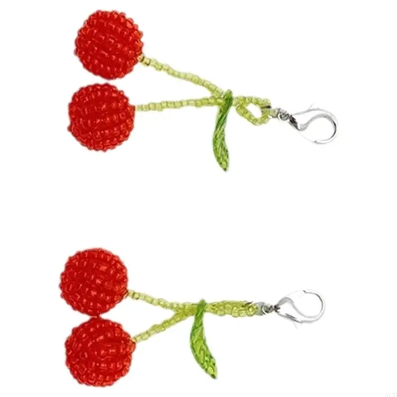 573B 1 Pair Sweet Flower Shoe Decoration Bag Pendant Shoes Ornament Phone Charm Handmade Floral Keychain for Women Girls