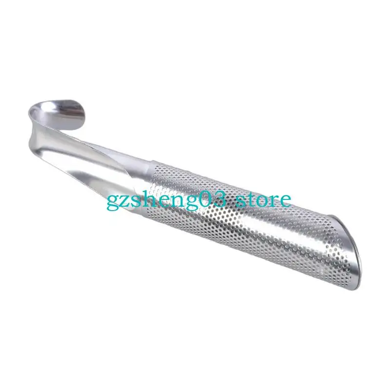 U75C Thép không gỉ Teas Infuser Hang Hang Tay cầm Lá lọc bằng bàn chải