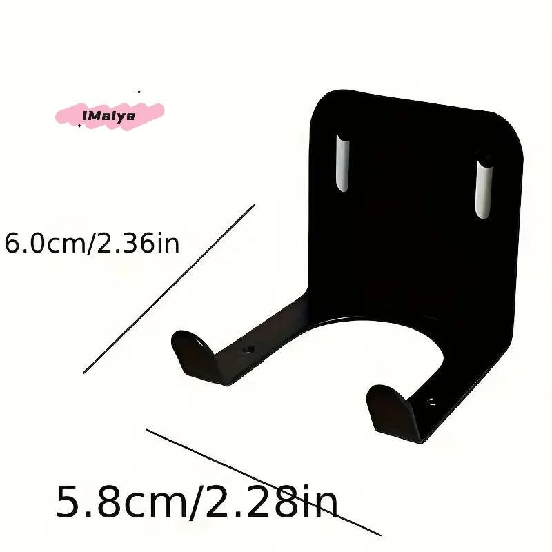 Picture 7: M-1Pcs Storage Hook With Ventilation Slots Black Metal Tool Easy-to-Install Garage Organizer For Lawn Mowers And Branch Trimmers