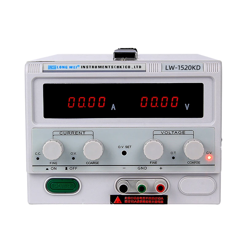 

LW-1520KD 15V 20A Electroplate Power Digital Adjustable LED Display DC Regulated Switching Power Supply