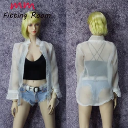 1/6 scale female dolls clothes Ultra thin coat shirt fit 12'' TBLeague JIAOU DOLL action figure