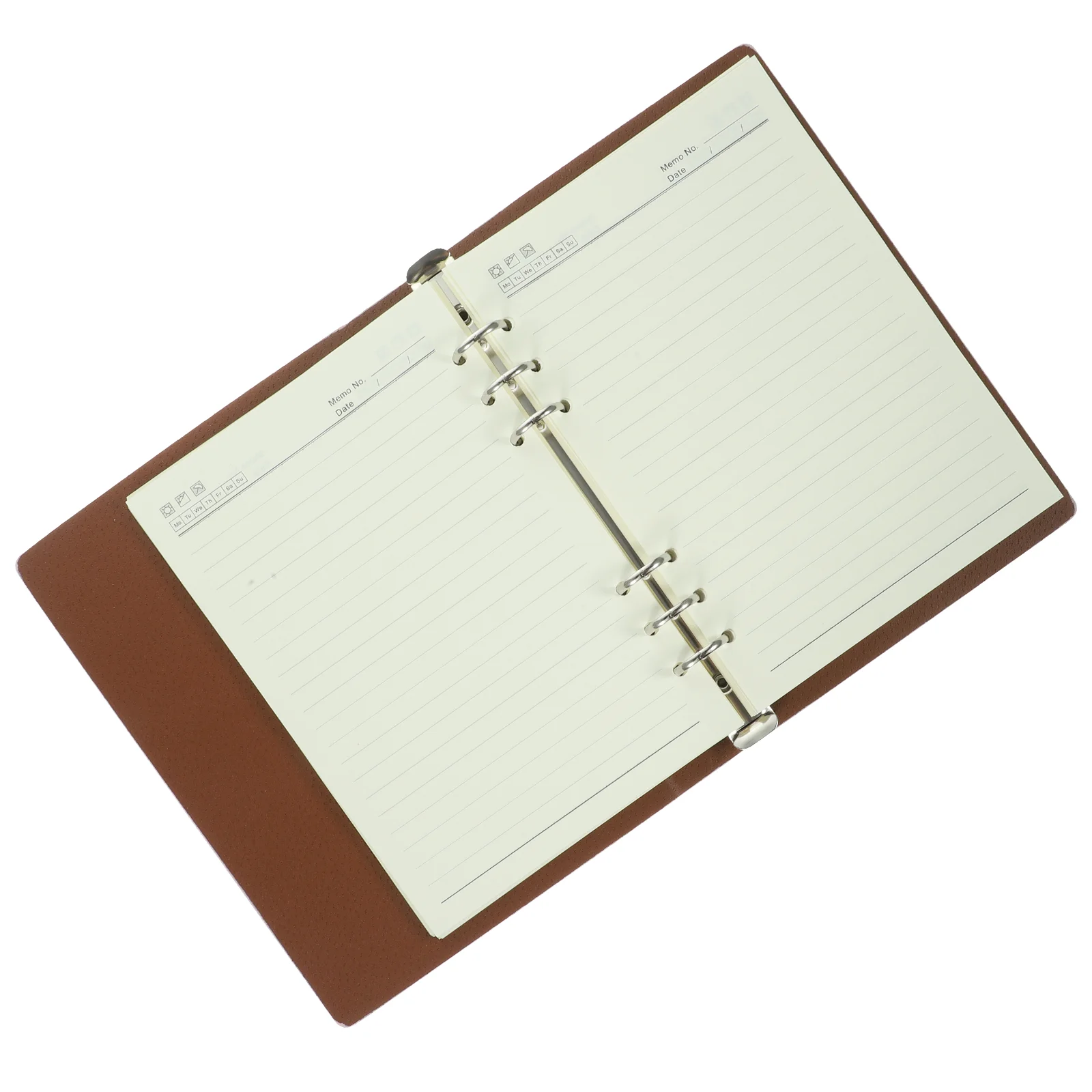 A5 Binder A4 แหวน Notepad รายเดือนตรง Grain Thicken Notebook ตาราง Pink Taking Man