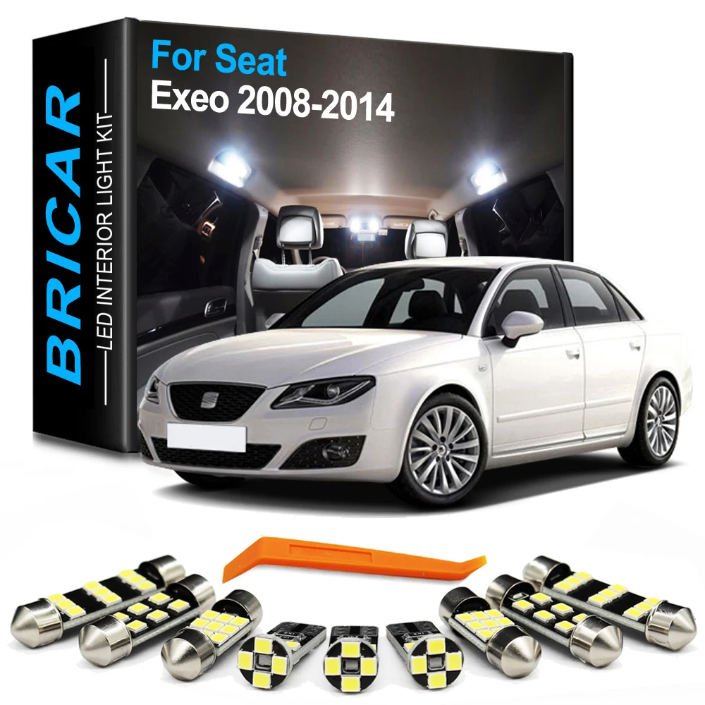 Brlcar 21Pcs Canbus LED Interior Bulb Light Accessories For Seat Exeo ST 3R 3R2 3R5 2008 2009 2010 2011 2012 2013 2014 Car Lamp