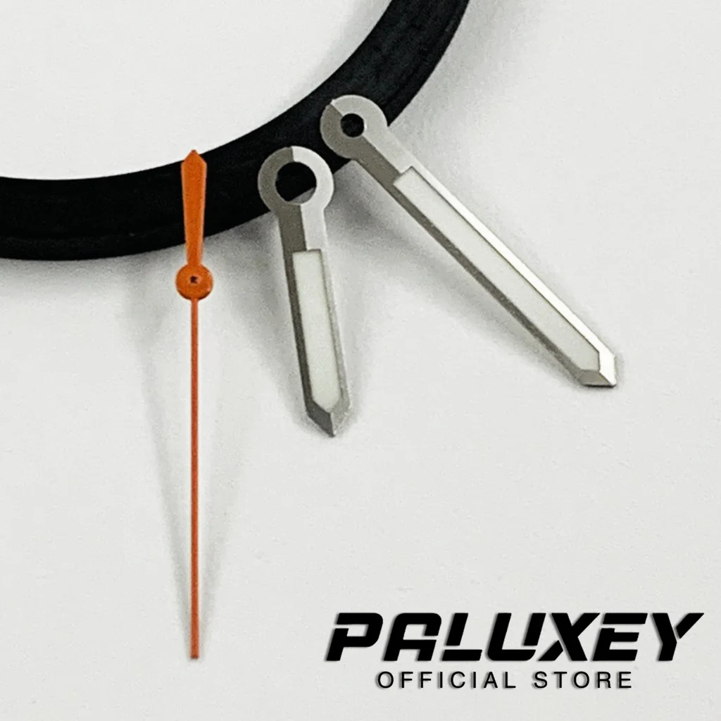 2番目の手の発光時計ハンドムーブメント、移動時計、シルバー、赤、オレンジ、緑、黄色、nh35、nh36、4r、7s