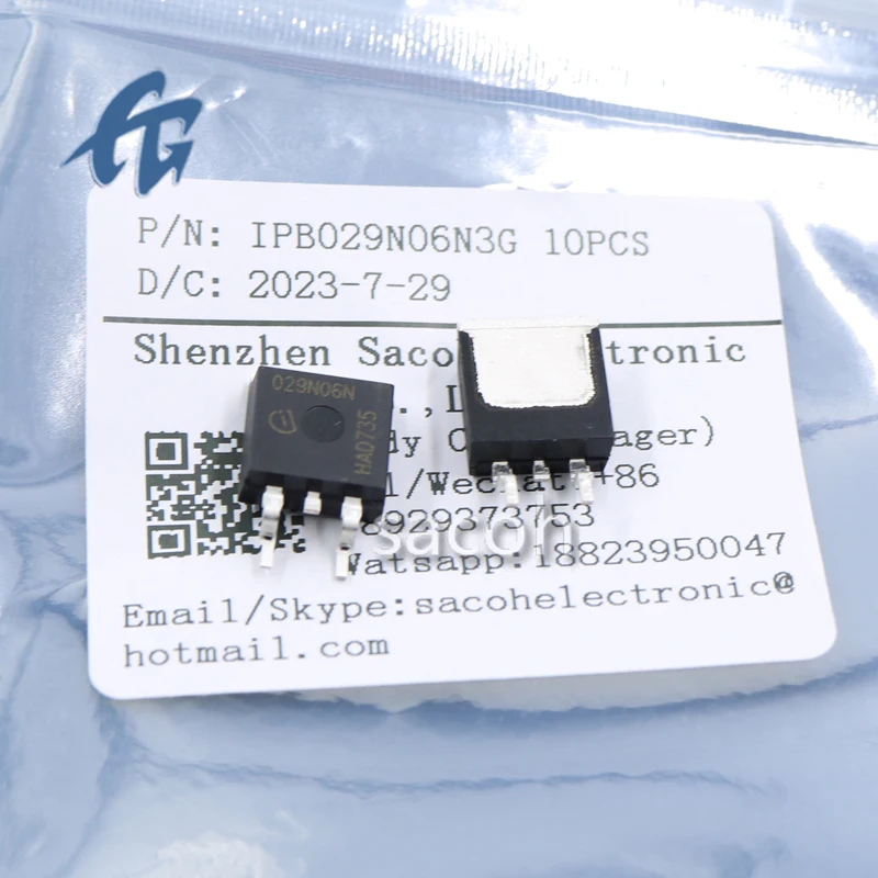 (SACOH Electronic Components) IPB029N06N3G 2Pcs 100% Brand New Original In Stock