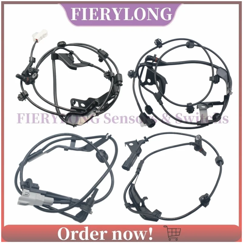 

4PCS 89543-0K081 Front Rear Left/Right ABS Wheel Speed Sensor For Toyota Hilux 2015-2023 89542-0K080 89546-0K290 89545-0K290