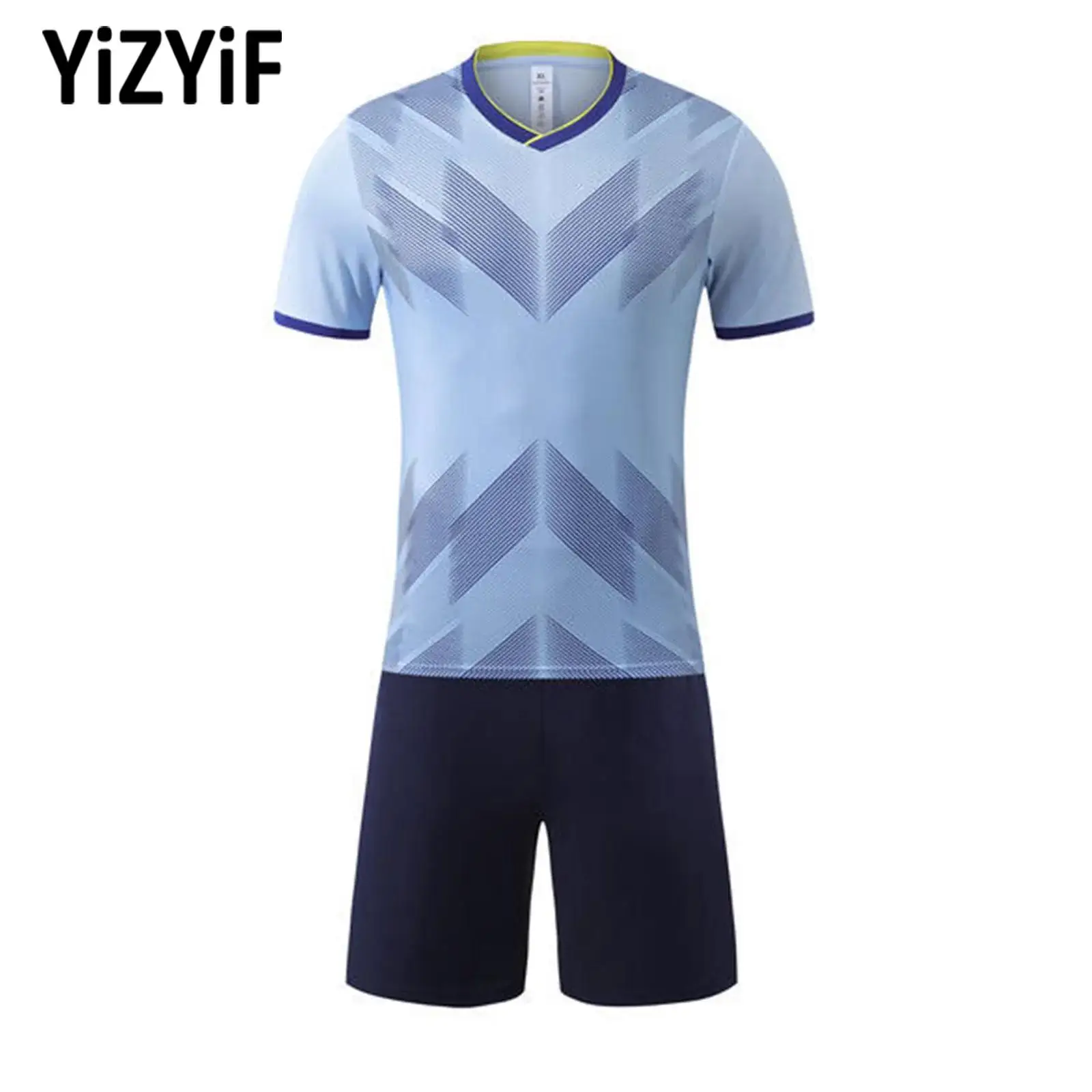 

Kids Boys Girls Quick-Drying Tracksuit Sports Set New Spring And Summer Fashion Brand V-neck Short Sleeve T-shirt with Shorts