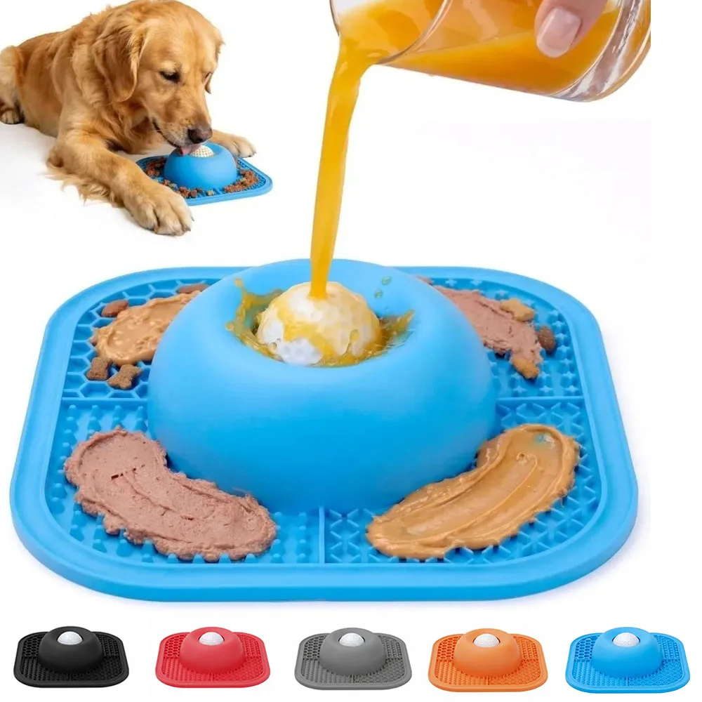 Dog Slow Feeder Bowl, Interactive Dog Cat Food Feeder, Anti-Slip Pet Slow Eating Bowl, Fun Maze Feeding Dish