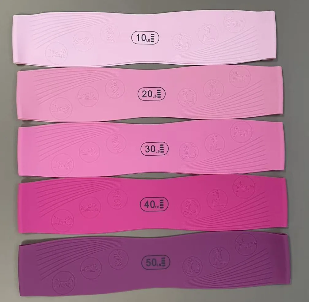 Resistance Band Yoga Leg Strength Training Muscle Stretching Relaxation Pure Natural Silicone Gel High Elasticity